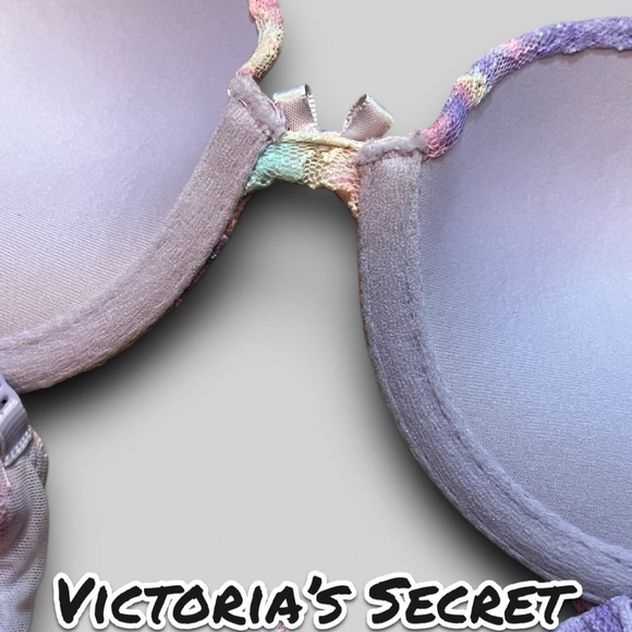 Victoria Secret Bra Watercolor Pastel Colored Lace design and adjustable straps. - Picture 5 of 6